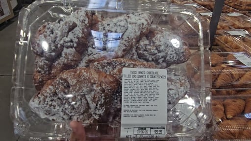 Twice Baked Chocolate Filled Croissants, 6 Count
