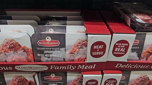Mama Mancini's Jumbo Beef Meatballs 48 oz