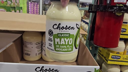 Chosen Foods Avocado Mayonnaise 32 Ounce Jar