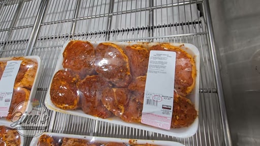 Seasoned Boneless Pork Chops, Per Lb