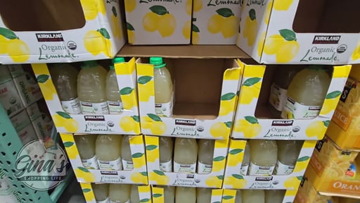 Kirkland Signature Organic Lemonade, 2/96 Ounce Bottles