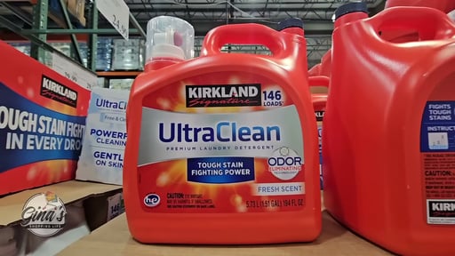 Kirkland Signature Ultra Clean HE Liquid Laundry Detergent, Fresh Scent, 146 Loads, 194 fl oz