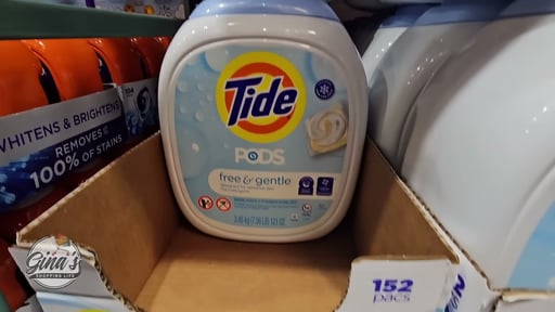 Tide PODS Free and Gentle 152 CT (7.56 lbs)