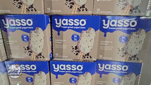 Yasso Greek Yogurt Bar Cookies and Cream 15 Count 52.5 oz