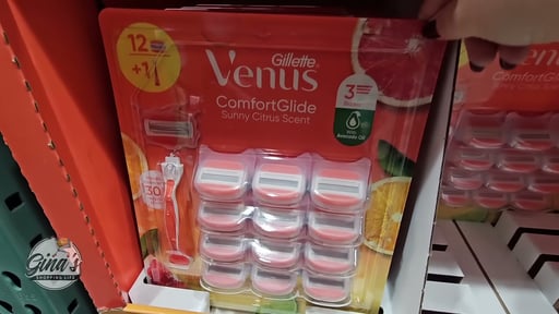 Gillette Venus Comfort Glide Sunny Citrus, 1 Razor + 12 Cartridges