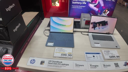HP OmniBook 3 14" AI Laptop - Snapdragon X, 16GB RAM, 512GB SSD