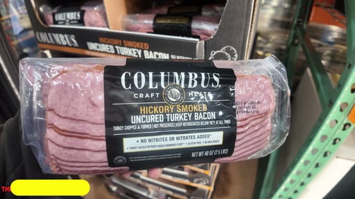 Columbus Hickory Smoked Uncured Turkey Bacon 4/10 oz (2.5 lb)