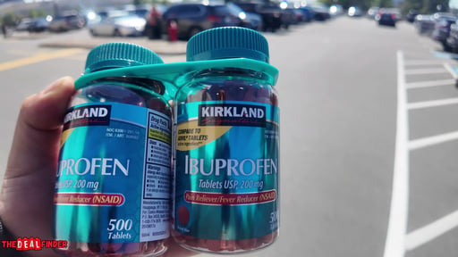 Kirkland Signature Ibuprofen 200mg Tablets, 2 x 500 Count