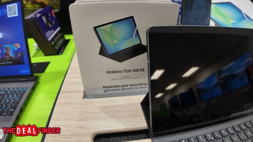 Samsung Galaxy Tab S10 FE 10.9" 128GB Wi-Fi Tablet with S Pen and Book Cover Keyboard