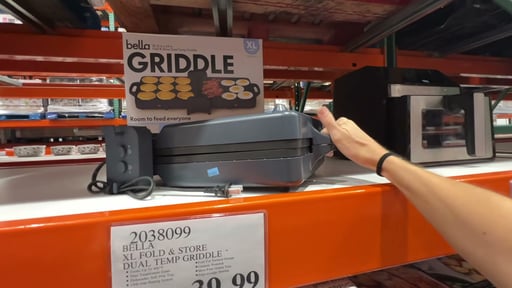 Bella XL Fold & Store Dual Temp Griddle