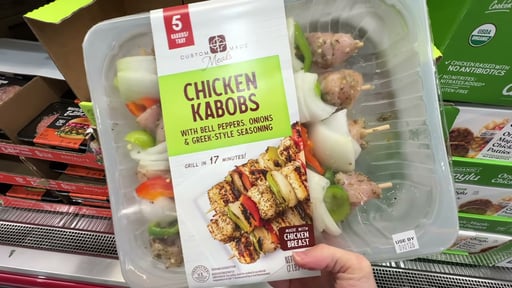Custom Made Meals Greek-Style Chicken Kabobs, 9 oz, 5-count