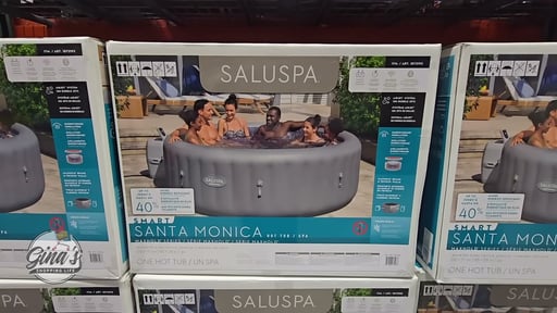 SaluSpa Santa Monica MaxHold EnergySense Smart AirJet 7-Person Gray