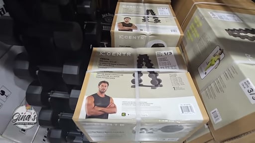 Centr 12-Sided 210 lb Rubber Dumbbell Set