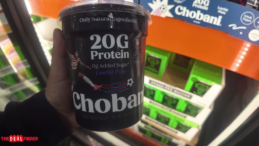 Chobani 20g Protein Plain Greek Yogurt, 40 oz (2.5 lbs)