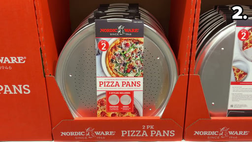 Nordic Ware 2-Piece 16" Pizza Pan Set
