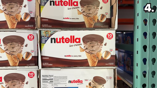 Nutella Ice Cream Cones, 10-Count Box