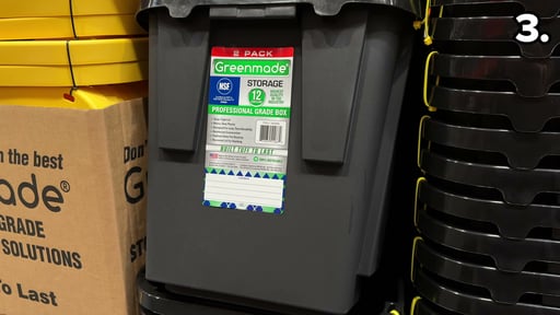 Greenmade Storage Bins with Lids 12 Gallon 2-Pack