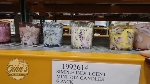Simply Indulgent 7oz Floral Mini Candle Set, 6-Pack