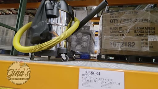 DEWALT 8 Gallon Stainless Steel Stealth Wet/Dry Vacuum