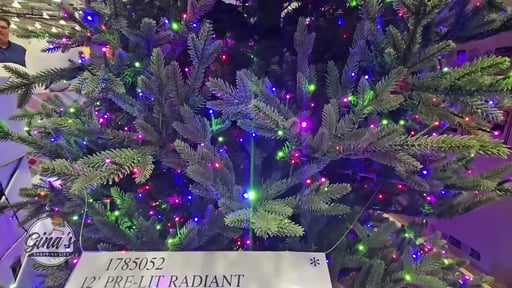12' Pre-Lit Radiant Micro LED with Twinkle Christmas Tree