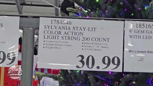 Sylvania Stay-Lit Color Action Light String 200 Count