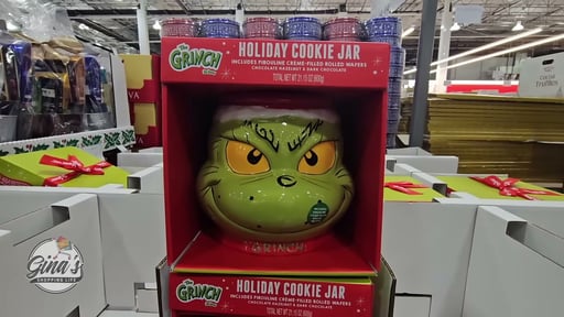 Grinch Pirouline Cookie Jar 21.15 oz