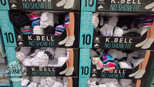 K Bell Women's No Show Socks, 10 Pair