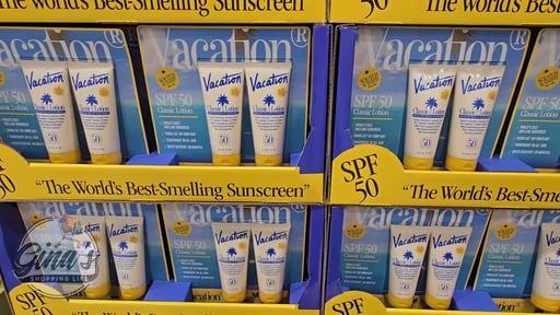 Vacation Classic Lotion SPF 50, 2-Pack of 6 fl oz Bottles with Air Freshener