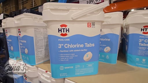 HTH 3" Chlorine Tablets for Pool Sanitization 40 Pounds