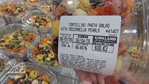 Tortellini Pasta Salad with Mozzarella Pearls & Dressing, Per Lb