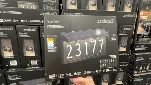 Artika Bowen Solar LED Address Sign Wall Light