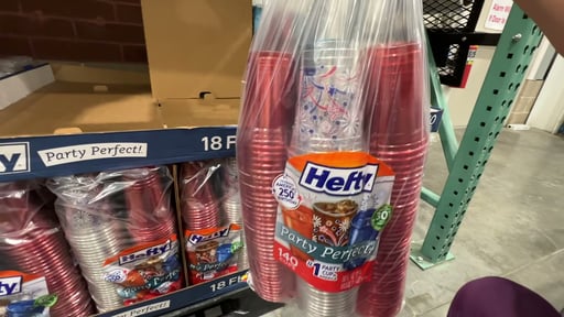 Hefty Color Cup Red, Blue, Clear 18 oz / 140 ct
