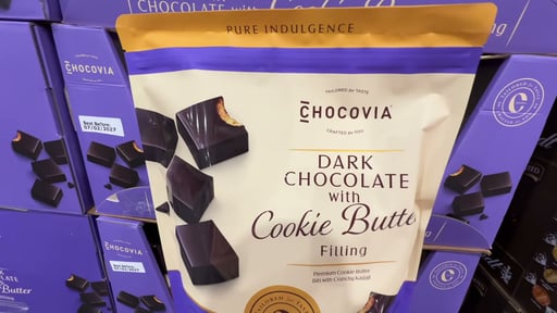 Chocovia Dark Chocolate with Cookie Butter Filling 22.2 oz