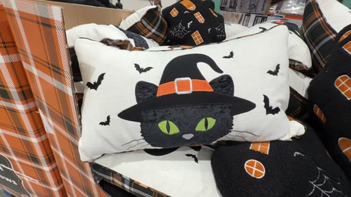 Brentwood Originals Haunted House and Cat Decorative Pillows