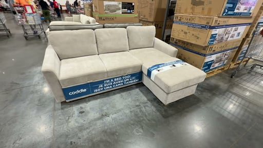 Coddle Cameron Fabric Sleeper Sofa with Reversible Chaise