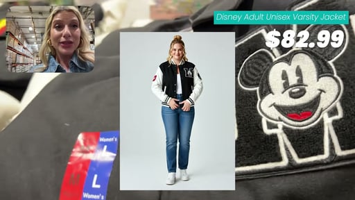 Disney Adult Unisex Varsity Jacket