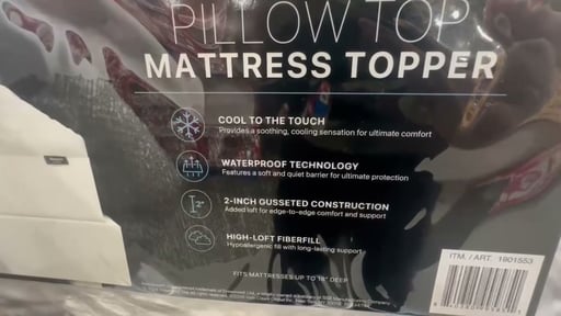 Beautyrest Cooling Pillow Top Queen Mattress Topper