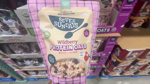 Seven Sundays Wildberry Protein Oats 32 Ounce Bag