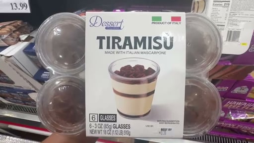 Dessert Italiano Tiramisu 6/3 oz 1.13 lbs