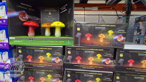 Infinity X1 Solar Glass Mushroom Lights 3-Pack