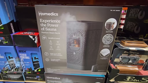 HoMedics Premium Portable Steam Sauna - Black