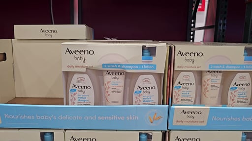 Aveeno Baby Moisture Set, 2 Wash & Shampoo + Lotion, 44 fl oz