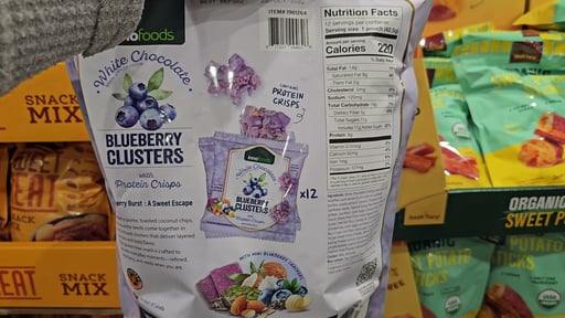 Inno Foods White Chocolate Blueberry Clusters 12/1.5 oz