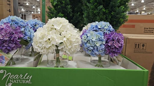 Nearly Natural Faux 12" Hydrangea Arrangement