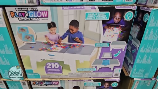 KidKraft Building Bricks Play N Glow Activity Table