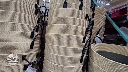 Faux Wicker Basket