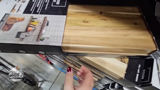 Acacia Floating Wood Shelves 2-Pack