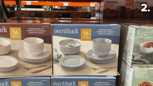 over&back 16-Piece Lake Como Dinnerware Set