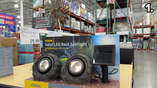 KODA Solar LED Rock Spotlight, 2-Pack