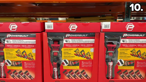 Powerbuilt Ratchet Tie Downs (4-piece)